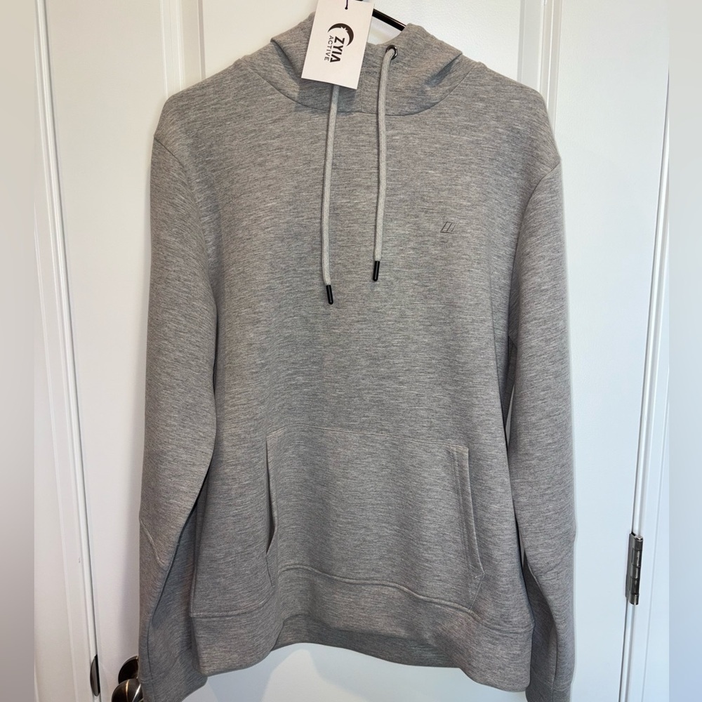 Ziva Active Gray Sport Pocket Hoodie